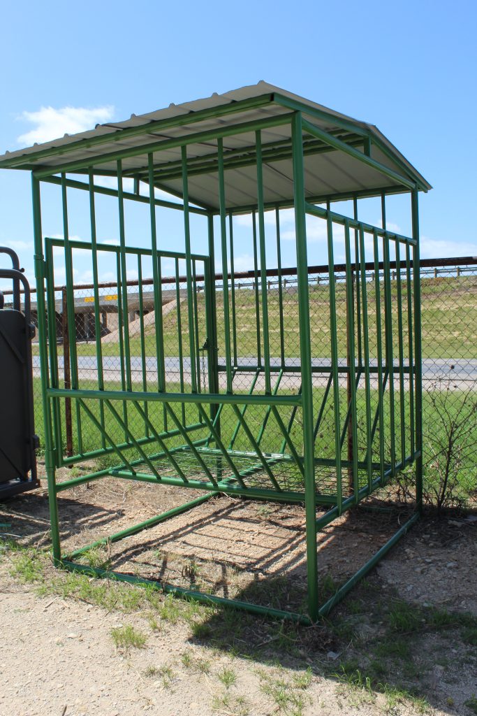 Large Hay Feeder with Metal Roof